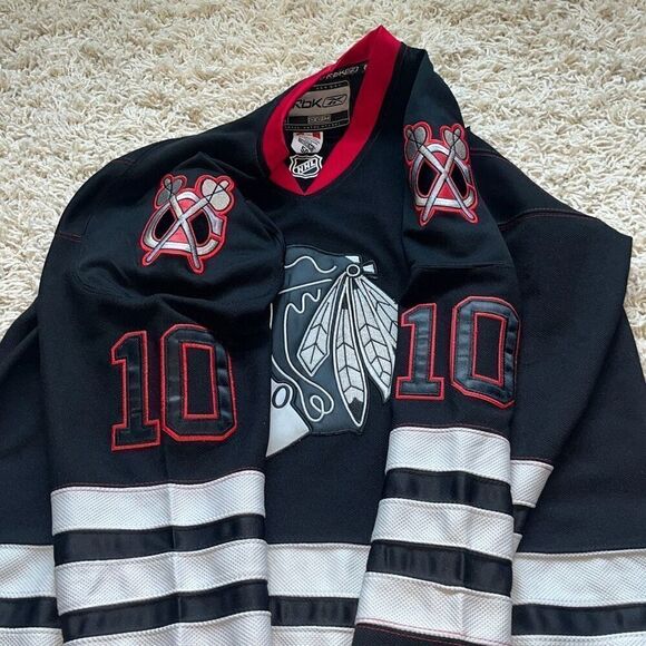 Authentic Chicago Blackhawks Patrick Sharp #10 Reebok Center Ice NHL Hockey Jers - Picture 6 of 12